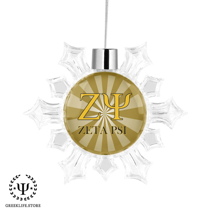 Zeta Psi Christmas Ornament - Snowflake - greeklife.store