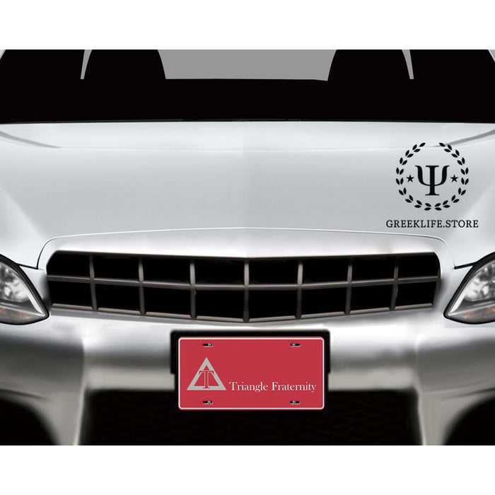 Triangle Fraternity Decorative License Plate - greeklife.store