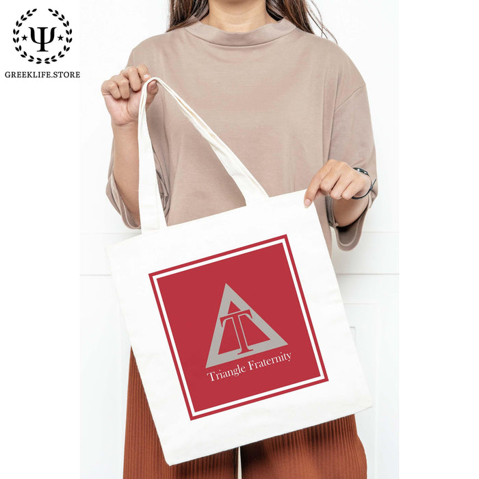 Triangle Fraternity Canvas Tote Bag - greeklife.store