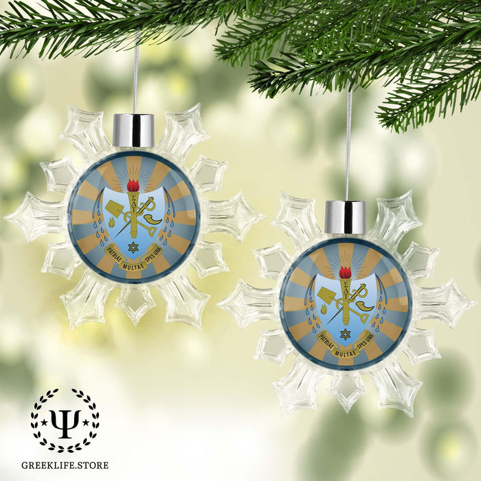 Sigma Delta Tau Christmas Ornament - Snowflake - greeklife.store