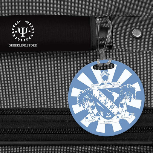 Lambda Sigma Upsilon Luggage Bag Tag (round) - greeklife.store