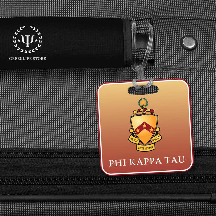Phi Kappa Tau Luggage Bag Tag (square) - greeklife.store