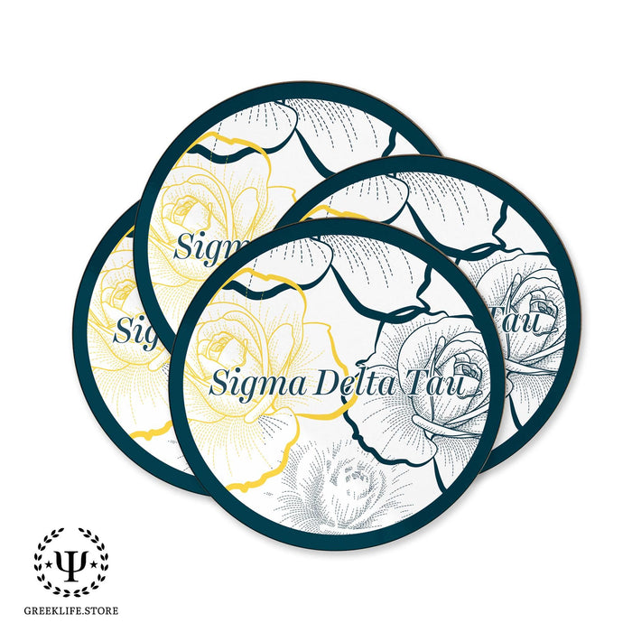 Sigma Delta Tau Beverage coaster round (Set of 4) - greeklife.store