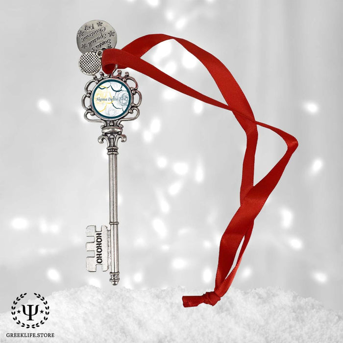 Sigma Delta Tau Christmas Ornament Santa Magic Key - greeklife.store