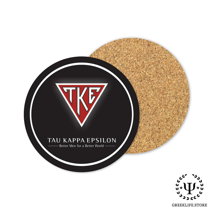 Tau Kappa Epsilon Beverage coaster round (Set of 4) - greeklife.store