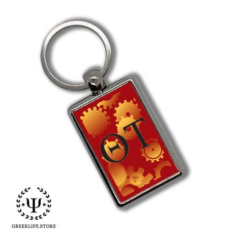 Theta Tau Keychain Rectangular