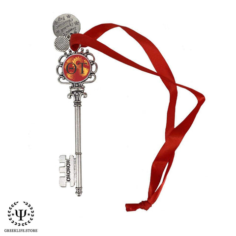 Theta Tau Christmas Ornament Santa Magic Key