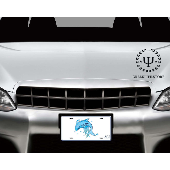 Alpha Omega Epsilon Decorative License Plate - greeklife.store