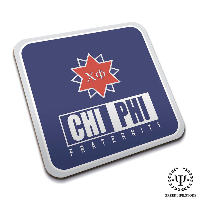 Chi Phi Beverage Coasters Square (Set of 4) - greeklife.store
