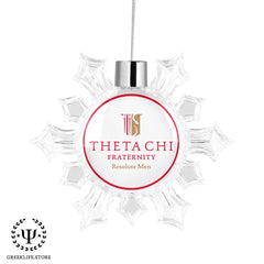 Theta Chi Christmas Ornament - Snowflake