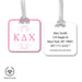 Kappa Delta Chi Luggage Bag Tag (square) - greeklife.store