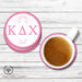 Kappa Delta Chi Beverage coaster round (Set of 4) - greeklife.store