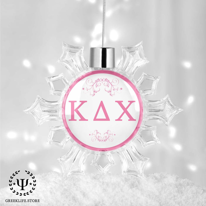 Kappa Delta Chi Christmas Ornament - Snowflake - greeklife.store