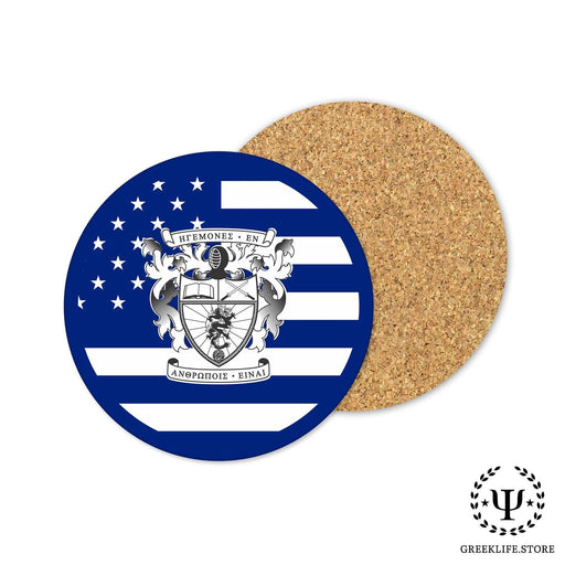 Lambda Phi Epsilon Beverage coaster round (Set of 4) - greeklife.store