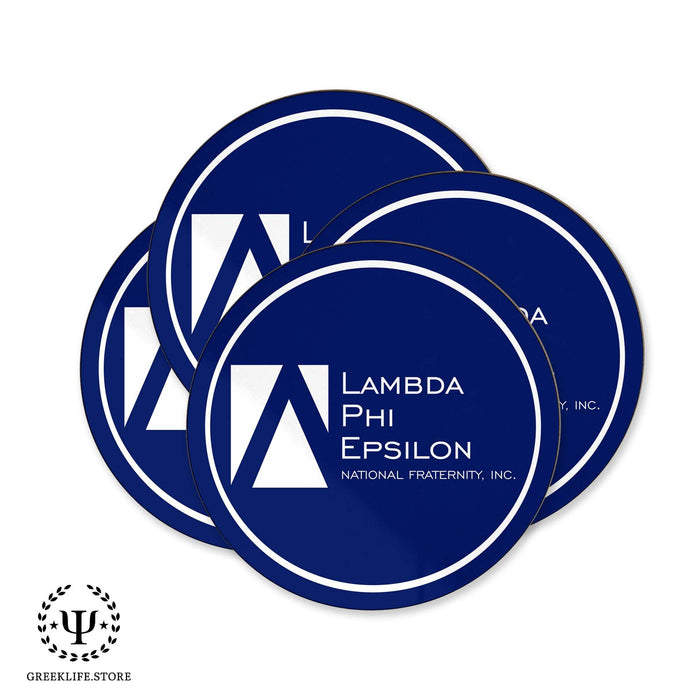 Lambda Phi Epsilon Beverage coaster round (Set of 4) - greeklife.store
