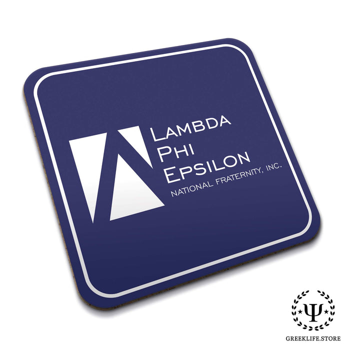 Lambda Phi Epsilon Beverage Coasters Square (Set of 4) - greeklife.store