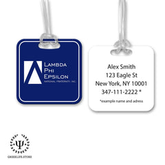 Lambda Phi Epsilon Luggage Bag Tag (square)