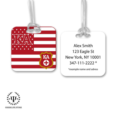 Kappa Alpha Order Luggage Bag Tag (square)