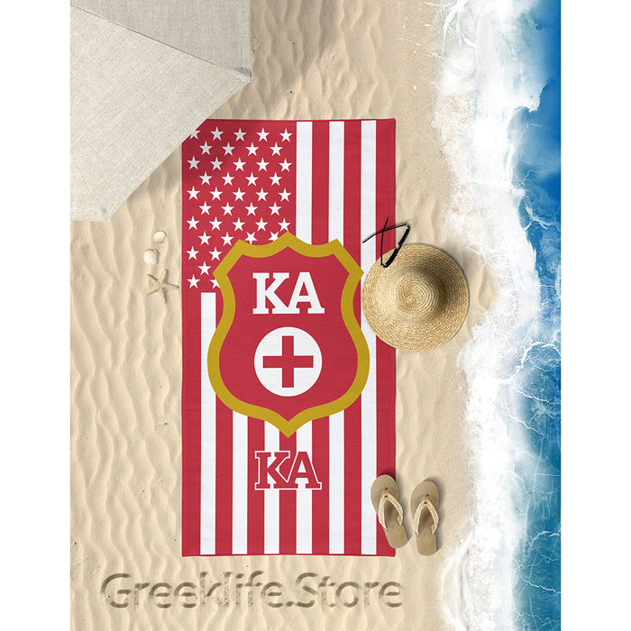 Kappa Alpha Order Beach & Bath Towel Rectangle 30″ × 60″