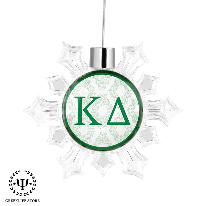 Kappa Delta Christmas Ornament - Snowflake - greeklife.store
