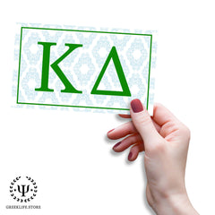 Kappa Delta Absorbent Ceramic Coasters with Holder (Set of 8)
