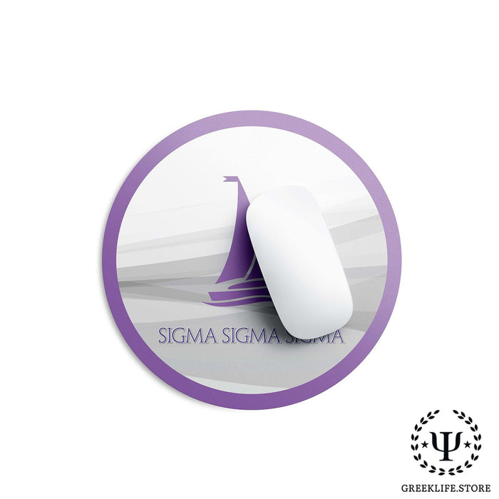 Sigma Sigma Sigma Mouse Pad Round