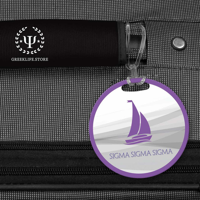 Sigma Sigma Sigma Luggage Bag Tag (round) - greeklife.store