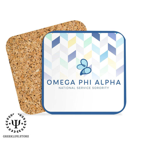 Omega Phi Alpha Beverage Coasters Square (Set of 4)