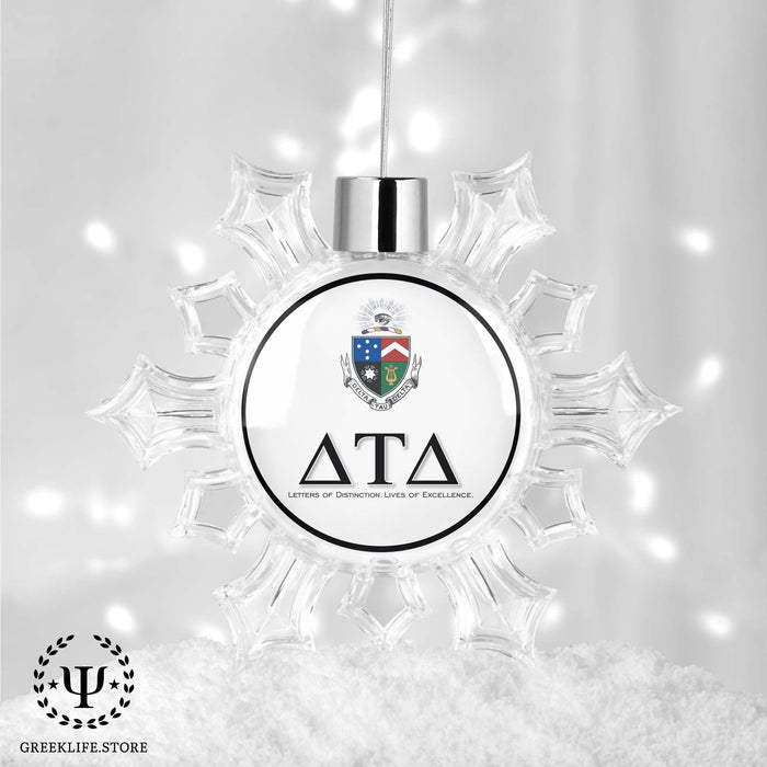 Delta Tau Delta Christmas Ornament - Snowflake - greeklife.store