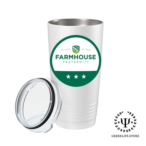 FarmHouse Stainless Steel Tumbler - 20oz - Ringed Base - greeklife.store