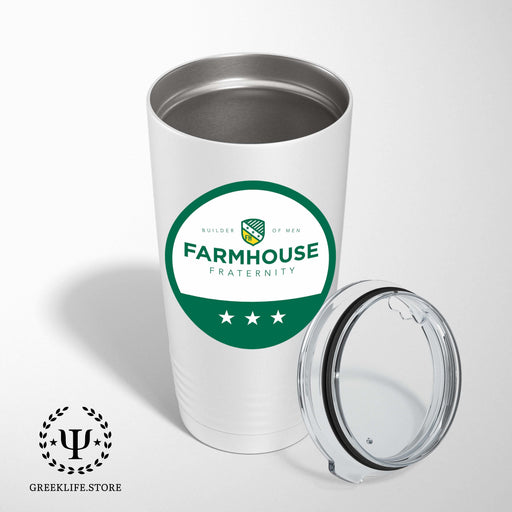 FarmHouse Stainless Steel Tumbler - 20oz - Ringed Base - greeklife.store