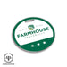 FarmHouse Luggage Bag Tag (round) - greeklife.store