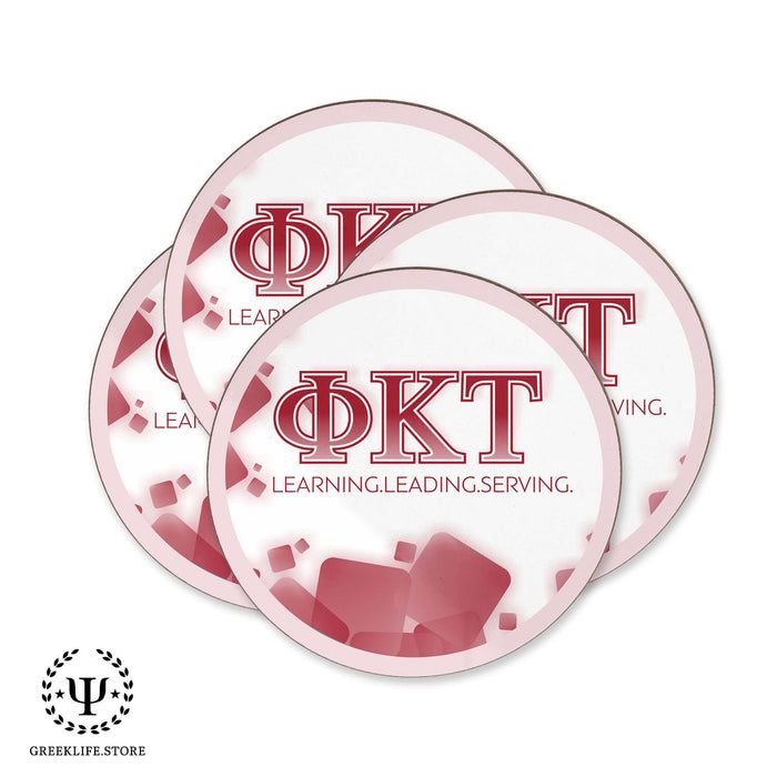Phi Kappa Tau Beverage coaster round (Set of 4) - greeklife.store