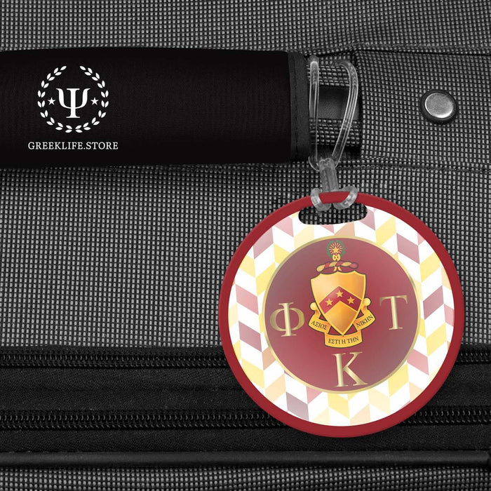 Phi Kappa Tau Luggage Bag Tag (round) - greeklife.store