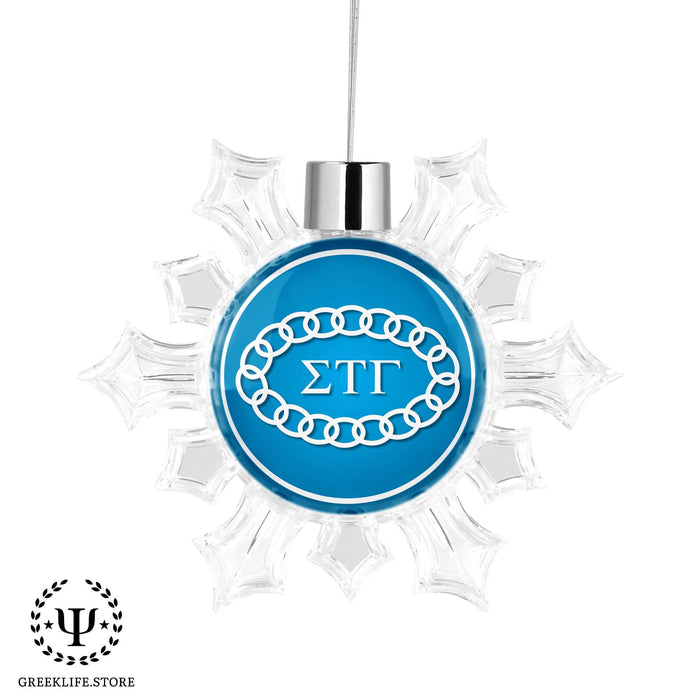 Sigma Tau Gamma Christmas Ornament - Snowflake - greeklife.store