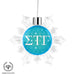 Sigma Tau Gamma Christmas Ornament - Snowflake - greeklife.store