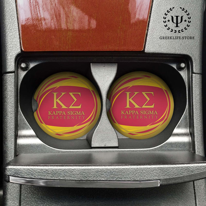 Kappa Sigma Car Cup Holder Coaster (Set of 2) - greeklife.store