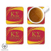 Kappa Sigma Beverage Coasters Square (Set of 4) - greeklife.store