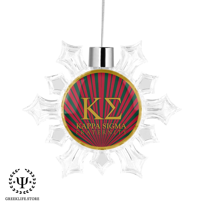 Kappa Sigma Christmas Ornament - Snowflake - greeklife.store