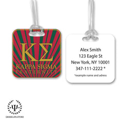 Kappa Sigma Luggage Bag Tag (square)