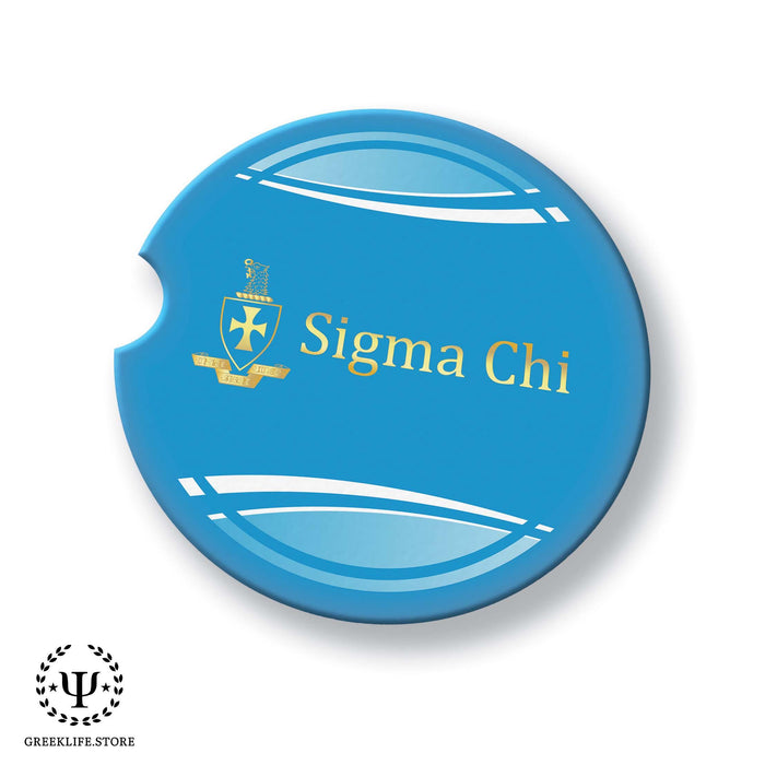 Sigma Chi Car Cup Holder Coaster (Set of 2) - greeklife.store