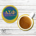 Delta Sigma Phi Beverage coaster round (Set of 4) - greeklife.store