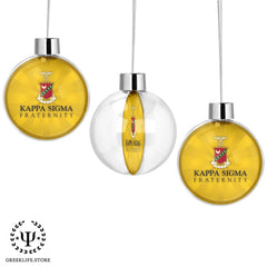 Kappa Sigma Christmas Ornament Flat Round