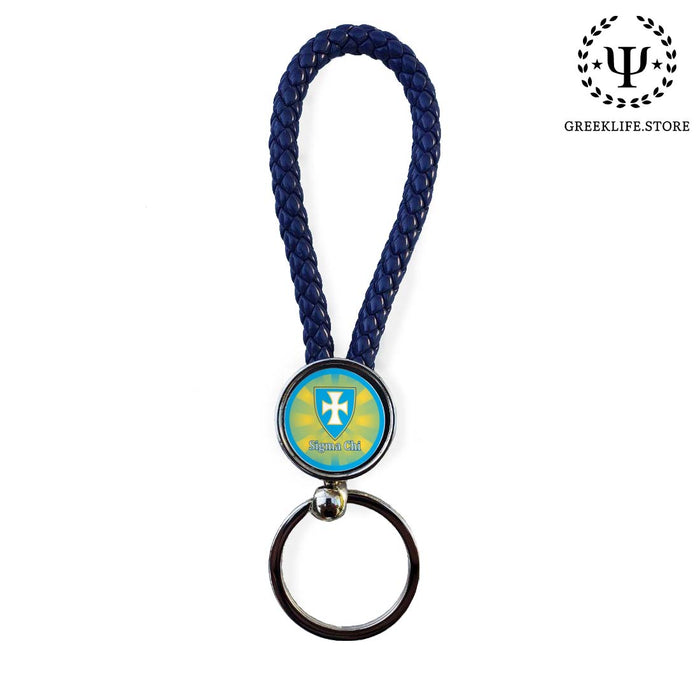 Sigma Chi Key chain round