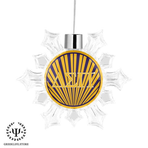Delta Sigma Pi Christmas Ornament - Snowflake