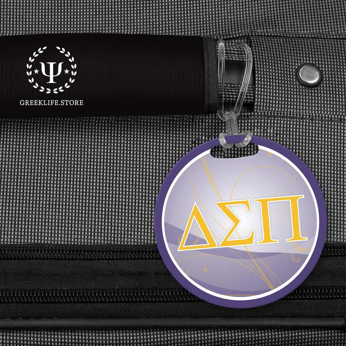 Delta Sigma Pi Luggage Bag Tag (round) - greeklife.store