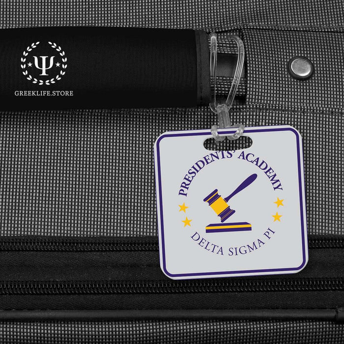 Delta Sigma Pi Luggage Bag Tag (square) - greeklife.store