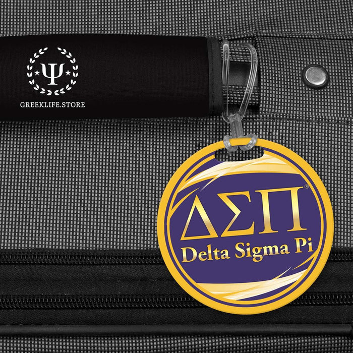 Delta Sigma Pi Luggage Bag Tag (round) - greeklife.store