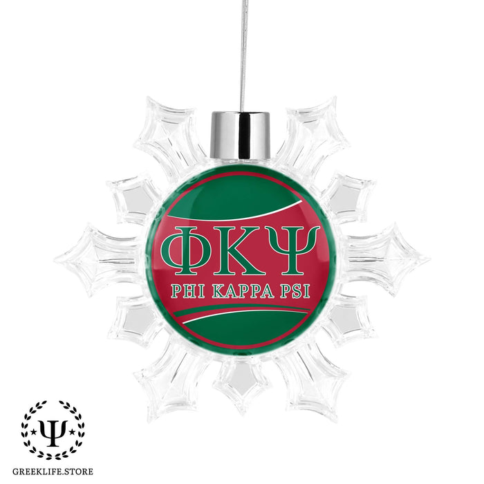 Phi Kappa Psi Christmas Ornament - Snowflake - greeklife.store