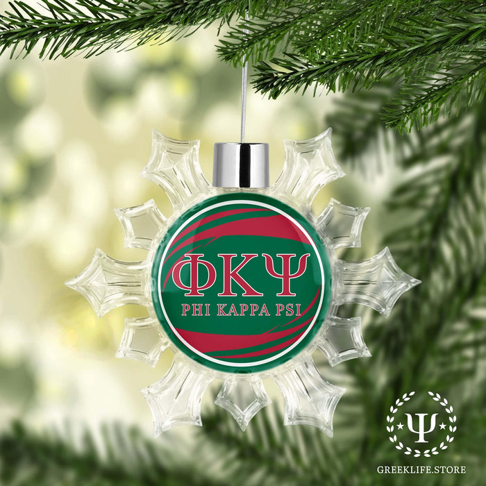 Phi Kappa Psi Christmas Ornament - Snowflake - greeklife.store